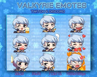 Apex Legends VALKYRIE emotes/ Apex Legends VALKYRIE cute/ Apex Legends VALKYRIE chibi/ emotes twitch/ emotes chibi/ emotes bundle