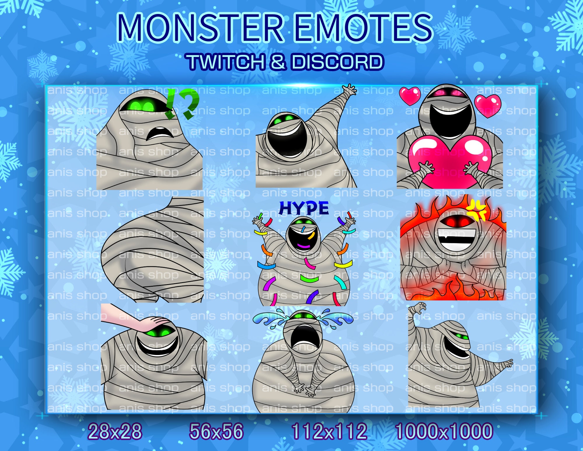 Mumi Emotes/ mumi Chibi/ Emotes Discord/ Emotes Twitch