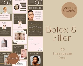 Botox and filler, Nurse Injection | Aesthetician Instagram Post Templates | Q&A | Beauty Instagram Post | Quote *Ready to Post*