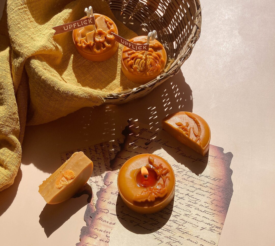 Personalized 4 Soy Candles Set, Food Wax Melts, Cute Candles Gift Set