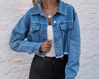 VGK Crop Jean Jacket