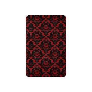 Vintage Red Black Bat Damask Sherpa blanket
