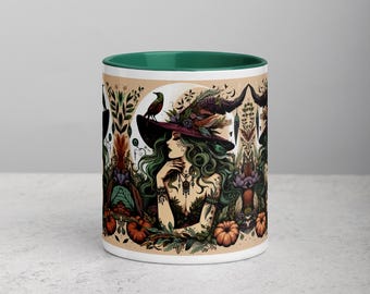 Nature Witch Mug, Forest Mug, Fae, Enchanting Mugs, Whimsical, Witchy Gifts, Witchy Stuff