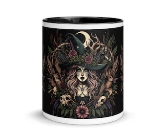 Darkwood Witch Mug, Nature Mug, Forest Mug, Witchcraft Mugs, Witchy Stuff, Witchy Gifts, Pagan Gifts