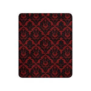 Vintage Red Black Bat Damask Sherpa blanket