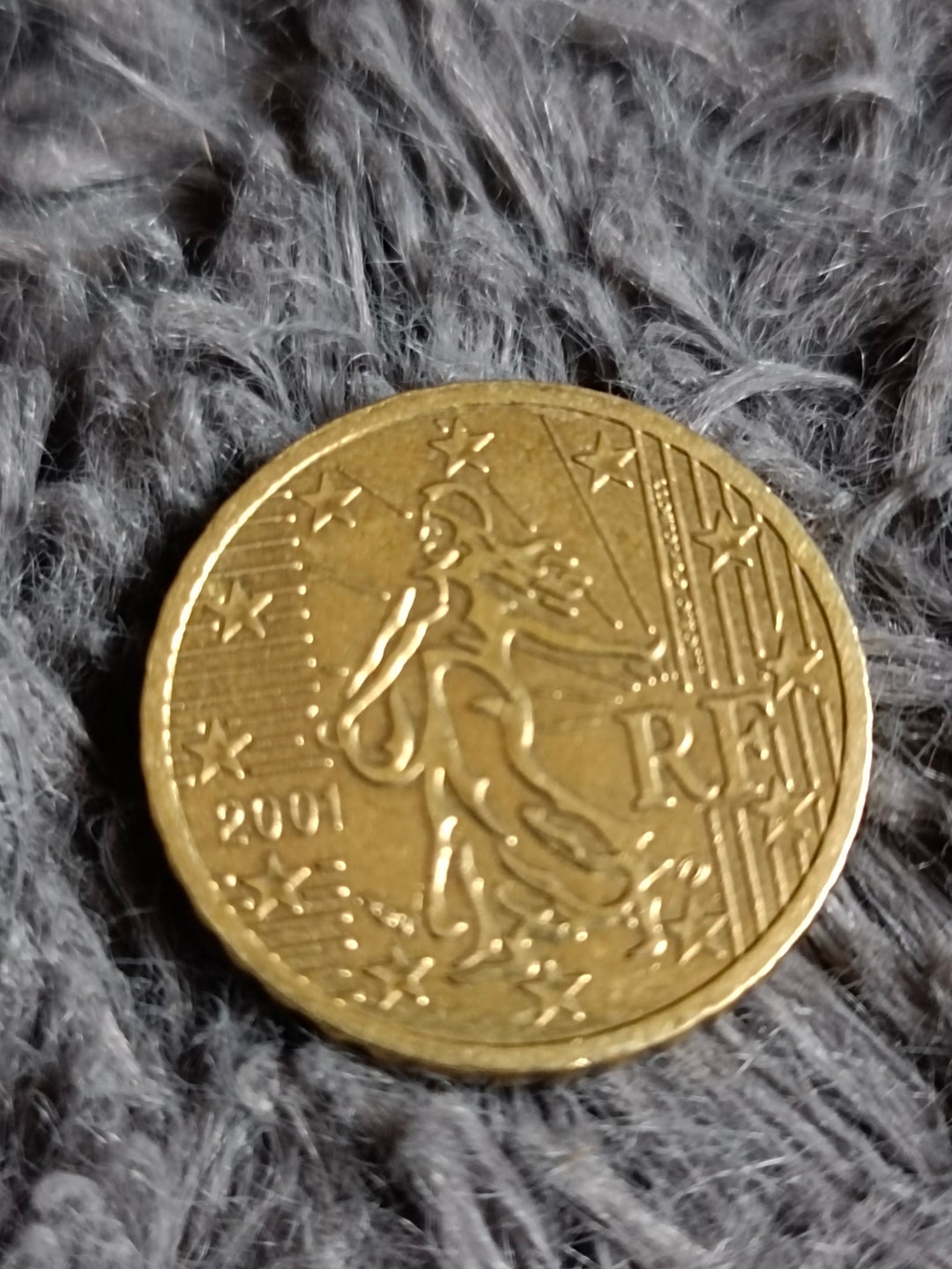 Sprzedam 10 Euro Cent 2001 RF Francja Etsy Polska