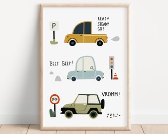 Car Poster Boys Room - Etsy