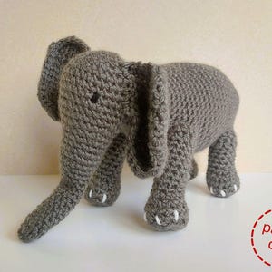 Elephant crochet pattern, Elephant amigurumi pattern, easy crochet pattern