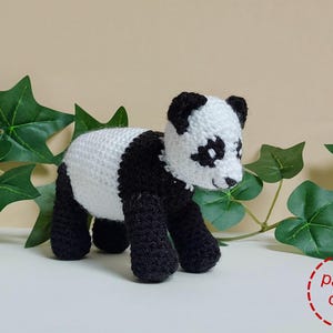 Panda crochet pattern, Panda amigurumi pattern, easy crochet pattern