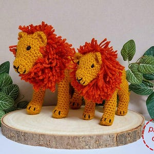 Lion crochet pattern, Lion amigurumi pattern, easy crochet pattern