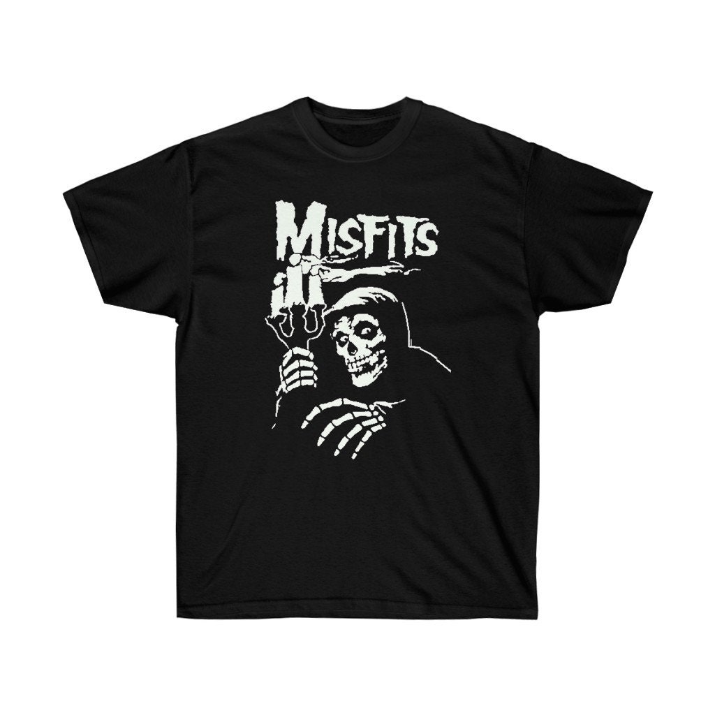 Discover The Misfits T-Shirt, Vintage Misfits Shirt, Punk Rock Shirt, Horror Rock Shirt, 80s Rock Band Tee