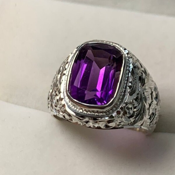 Amethyst Ring Etsy
