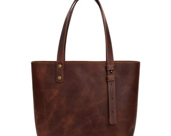 Handgjord Veneta-tygväska i fullnarvat läder – Justerbara remmar och innerficka med dragkedja