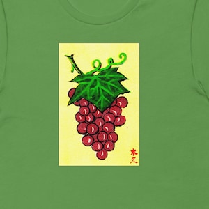 Etichetta matchbox Design dall'Asia. Uva fuori dalla vite. Regione vinicola T-shirt unisex. SPEDIZIONE GRATUITA