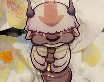 ATLA: Appa Sky Bison Acrylic Three Segment Wiggle Keychain