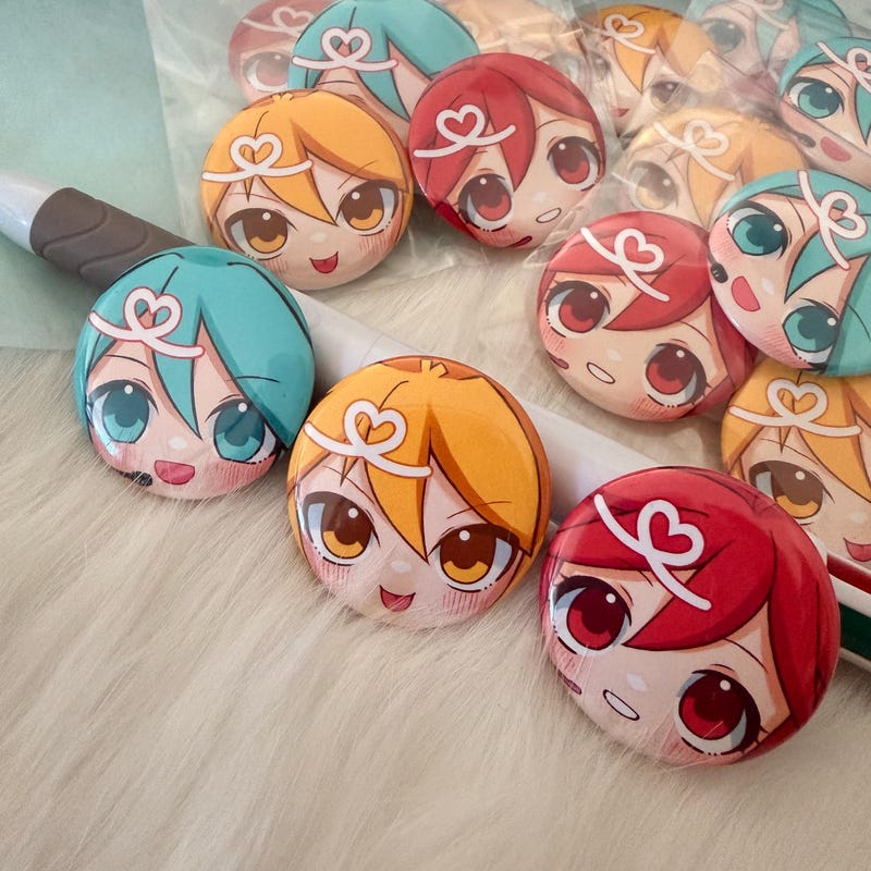 Kasane Teto Buttons - Etsy