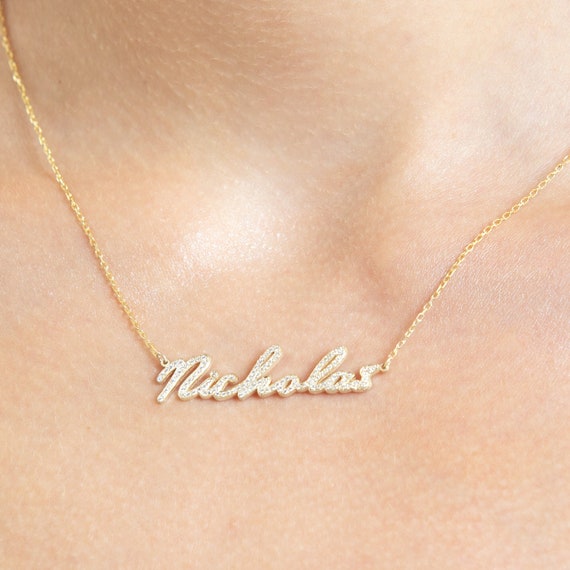 Nicholas name necklace deals