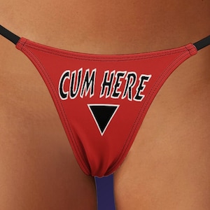 Cum In Me Custom Name Thong – Celestial Red Shop