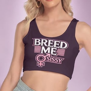 Sissy Croc Top - Femboy, Crossdresser, LGBTQ Friendly - Stylish Slut Clothing for Girlboys - Perfect Sissy T-Shirt