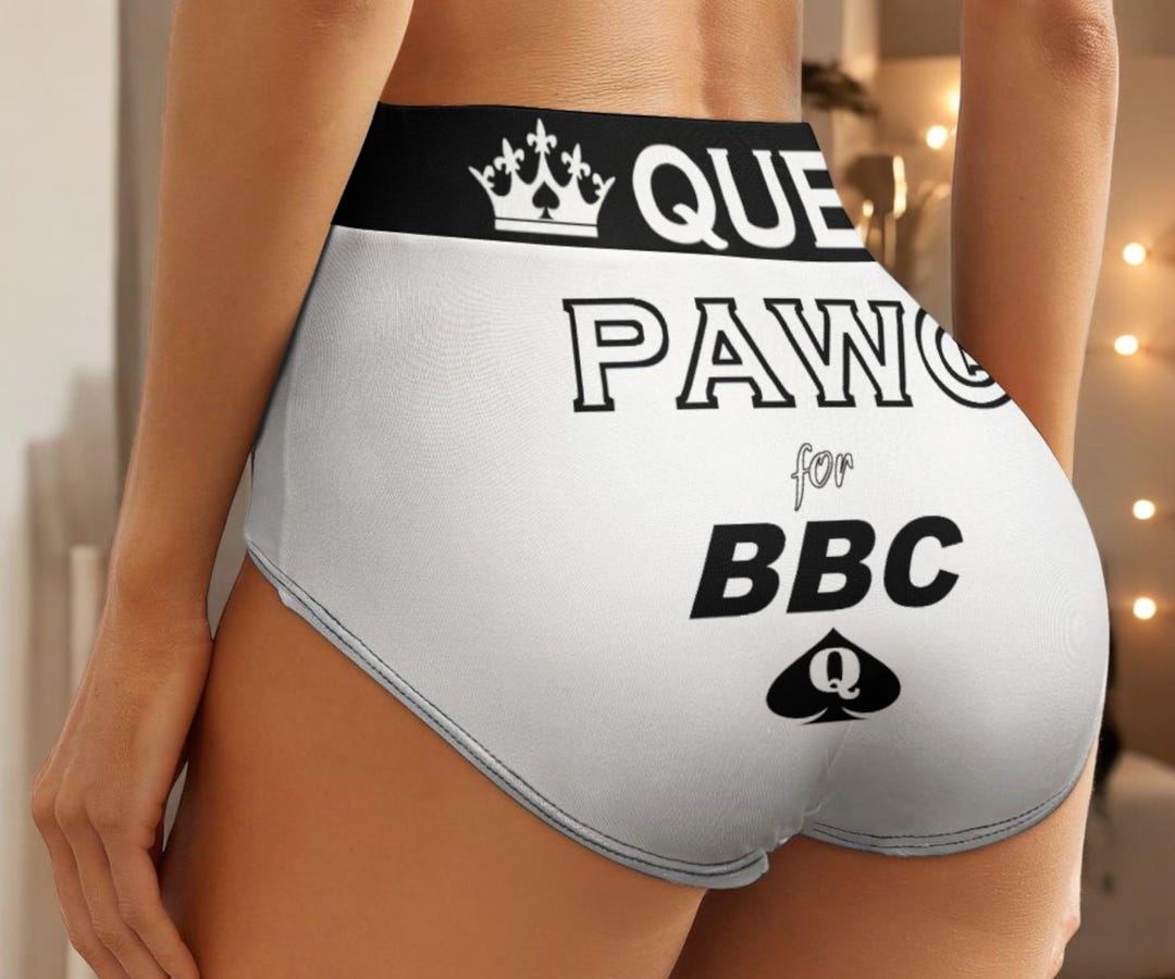 PAWG for BBC High-waist Panties - Queen of Spades Bold Lingerie, Hotwife Style Underwear