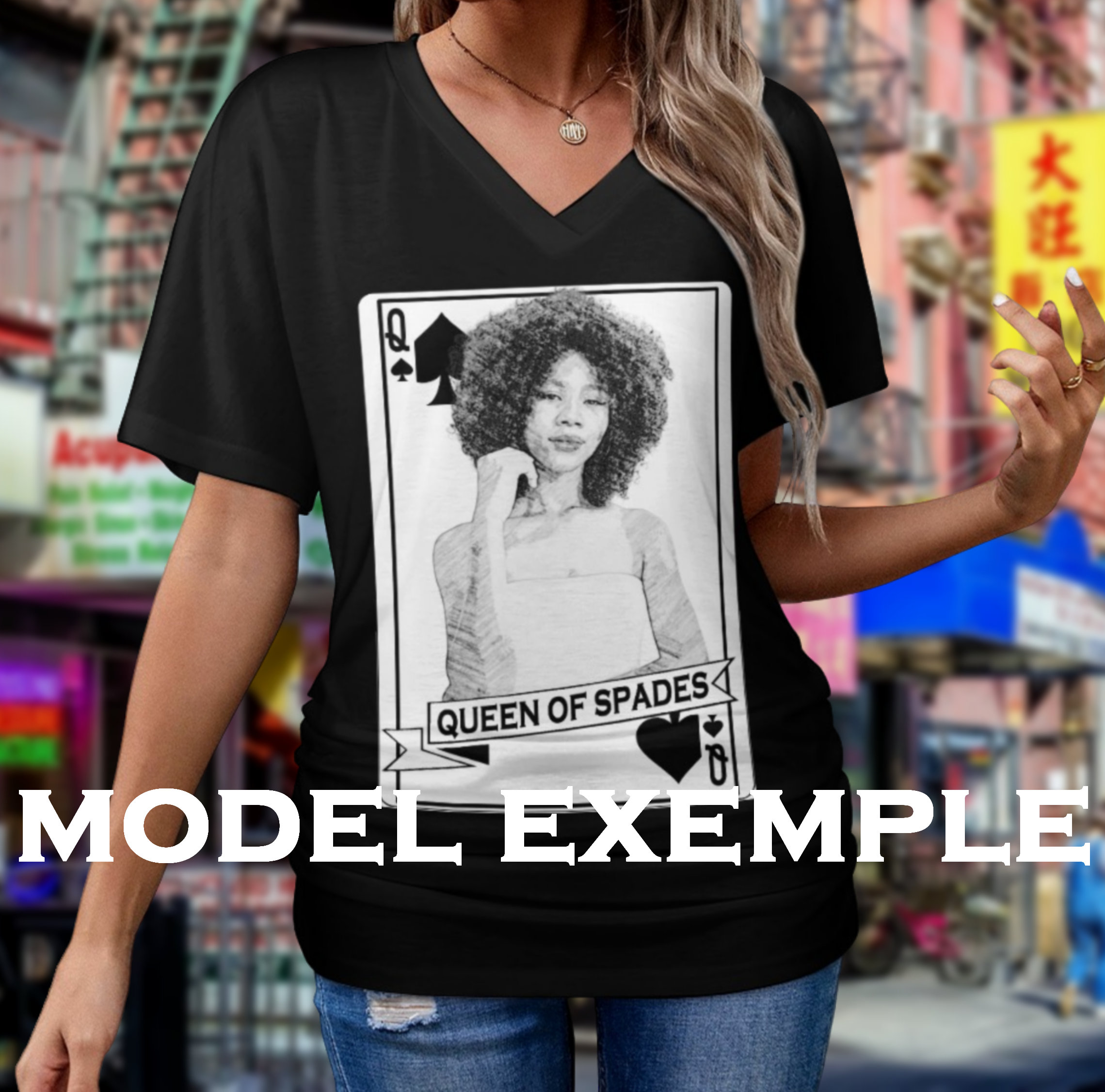 CUSTOM Tshirt Queen of Spades Tshirt QOS Tshirt Qqs Top Etsy