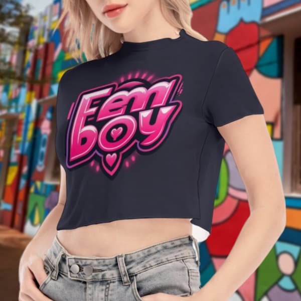 FEMBOY transparentes Krokodil-Top, Sissy-Tshirt, Girlboy, Femboy, Schlampenkleidung, Crossdresser, LGBTQ, Femboy, Sissy-Krokodil-Top.