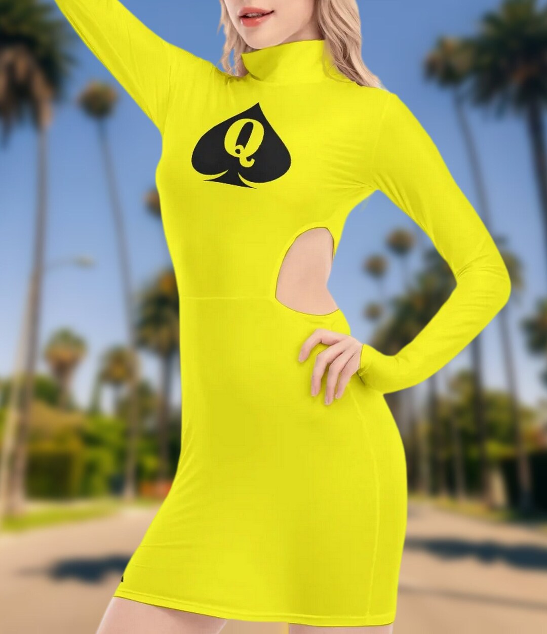 QUEEN OF SPADES Waist Hollow Hip Dress Slut Clothing Etsy