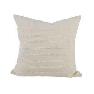 Funda de almohada chiang mai natural crema / Almohada decorativa neutra de algodón nativo / Funda de almohada tailandesa tejida / HENLEY