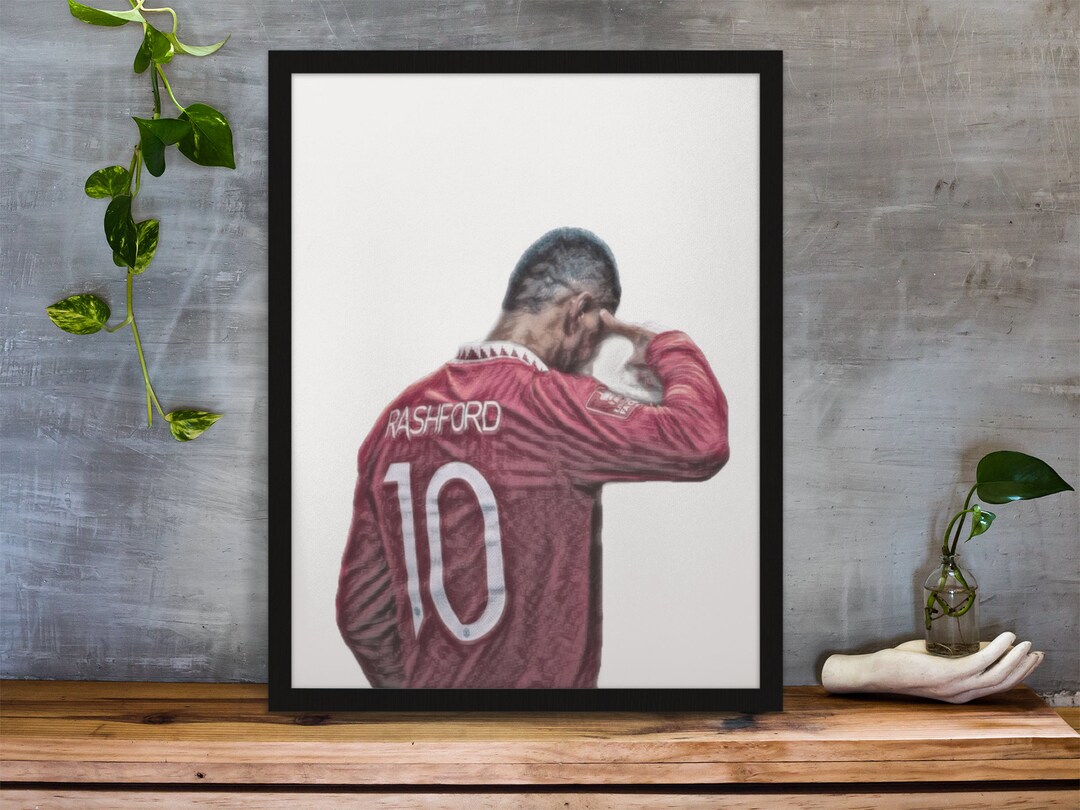 Marcus Rashford Poster Manchester United Man Cave Gift Etsy