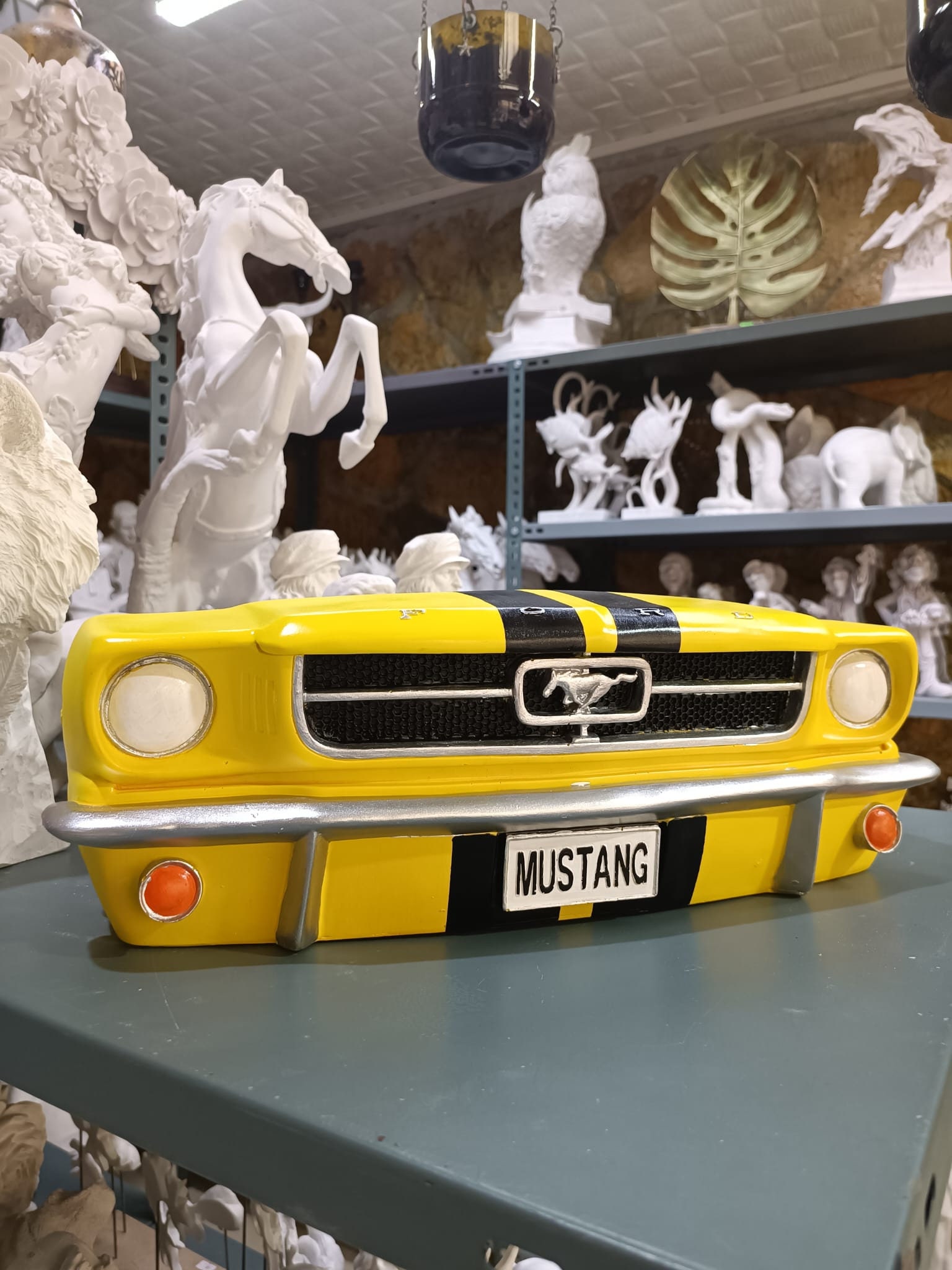 Mustang Wall Decor, Classic Mustang Wall Sculpture Vintage Car Decor