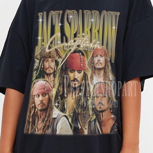 JACK SPARROW Vintage Shirt, Jack Sparrow Homage Tshirt, Jack Sparrow Fan, Jack Sparrow Retro 90 Sweater, Jack Sparrow Merch Gift