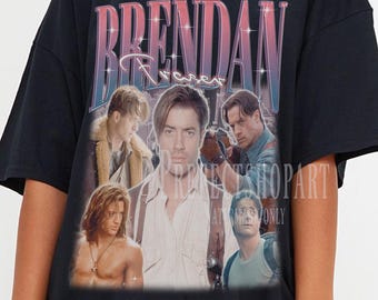 LIMITED BRENDAN FRASER Unisex Shirts,Brendan Fraser Vintage Shirt, Brendan Fraser Fan Tees, Brendan Fraser 90s Sweater, Brendan Fraser Merch
