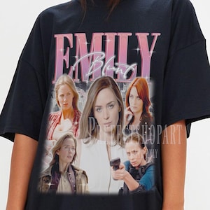 EMILY BLUNT Retro T-shirt - Emily Blunt Tee, Emily Blunt Long Sleeve Shirt, Emily Blunt Fans Tee, Emily Blunt Kids Tee
