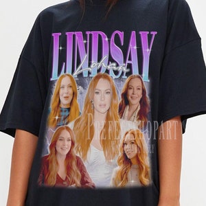 LINDSAY LOHAN Shirt, Lindsay Lohan Homage T-Shirt, Lindsay Dee Lohan American Actress Vintage Retro Bootleg Merch, Lindsay Lohan Fan Gift