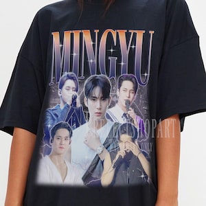 Retro MINGYU Shirt, Mingyu Homage TShirt, Mingyu Fan Tees, Mingyu Vintage 90s Tee, Mingyu Merch Gift, Mingyu Korean Singer KPop Clothing