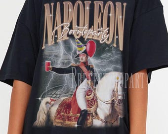 Napoleon geboren für Party-T-Shirt, französischer Kaiser Napoleon Bonaparte, lustige Geschichte, Revolution, Napoleon Bonaparte, Napoleon Bonaparte-Hemden