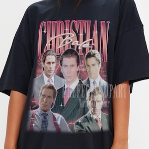 CHRISTIAN BALE Vintage T-shirt - Christian Bale Bootleg Tees, Christian Bale Fans Gifts, Christian Bale Retro Shirt, Christian Bale Kids Tee