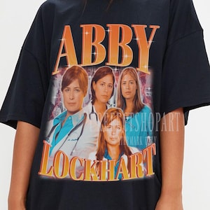 ABBY Lockhart シャツ、Abigail Marjorie Lockhart Tシャツ、医療ドラマシリーズ ER ヴィンテージシャツ、Abby Lockhart レトロ 90 年代スタイル Tシャツ、Lockhart