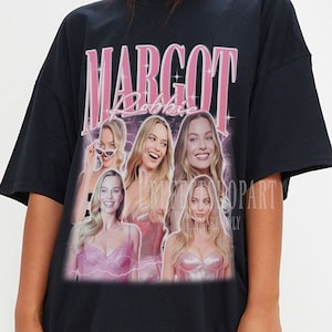 MARGOT ROBBIE Vintage T-shirt - Margot Robbie Bootleg Tees, Margot Robbie Fans Gifts, Margot Robbie Retro Shirt, Margot Robbie Kids Tee