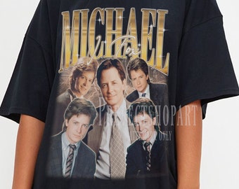 Camiseta de MICHAEL J. FOX, camiseta homenaje a Michael J. Fox, mercancía retro vintage del actor canadiense Michael Andrew Fox, regalo para fanáticos de Michael J. Fox