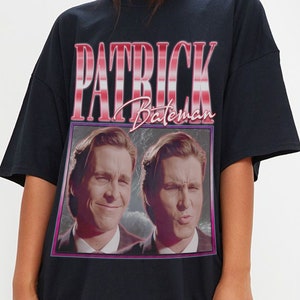 PATRICK BATEMAN Psycho, American Psychho Shirt, American Horror Film Tshirt, Paul Allen Psycho Fan Tees, American Psycho Retro 90s