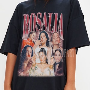 Rosalia Shirt, Retro Vintage Rosalia Tees, Spanish Singer, Flamenco inspired, Latin Pop, Spanish Tees, Retro 90&#39;s Rosalia Shirt