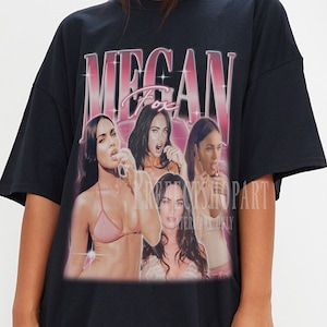 MEGAN FOX Vintage Shirt, Megan Denise Fox Hommage Tshirt, Megan Fox Fan T-Shirts, Megan Fox Actress Modell Retro 90er Jahre Pullover, Megan Fox Merch Geschenk