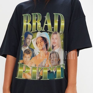 Brad Pitt Retro Shirt, Brad Pitt Shirt, Brad Pitt Homage Shirt, Brad Pitt Fan Shirt, Brad Pitt Unisex Shirt, Brad Pitt Actor Tee