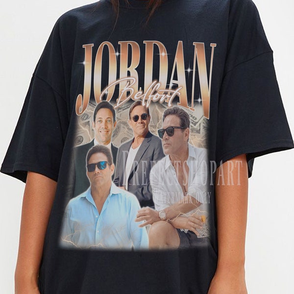 JORDAN BELFORT Shirt, Jordan Belfort Homage T-Shirt, Jordan Ross Belfort American Entrepreneur Vintage Merch,Jordan Belfort Tee Fan Gift