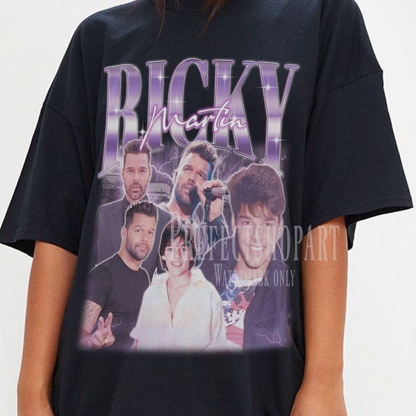 RICKY MARTIN Vintage Shirt, Ricky Martin Homage Tshirt, Ricky Martin Fan Tees, Ricky Martin Retro 90s Sweater, Ricky Martin Merch Gift