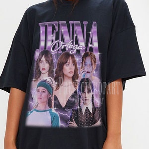 JENNA ORTEGA Shirt, Jenna Ortega Hommage T-Shirt, Jenna Marie Ortega Vintage Retro Bootleg Merch, lustiges Jenna Ortega Mittwoch Fans Geschenk