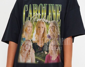 CAROLINE FORBES Shirt, Caroline Forbes Homage T-Shirt, Candice King American Actress Vintage Merch, Funny Tv Series Fans Gift