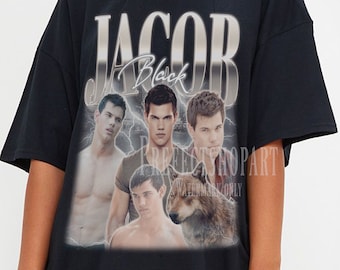 Camisa JACOB BLACK, camiseta Jacob Black Homage, Jacob Black Edward Cullen Merch, presente Jacob Black Taylor Lautner, camiseta Jacob Black Bootleg