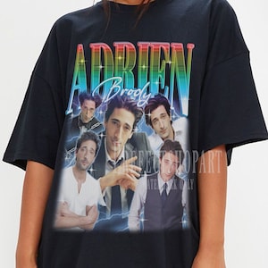 Adrien Brody 90&#39;s T-shirt - Adrien Brody Bootleg Tees, Adrien Brody Fans Gifts, Adrien Brody Vintage Retro Shirt Adrien Brody Youth Kids Tee